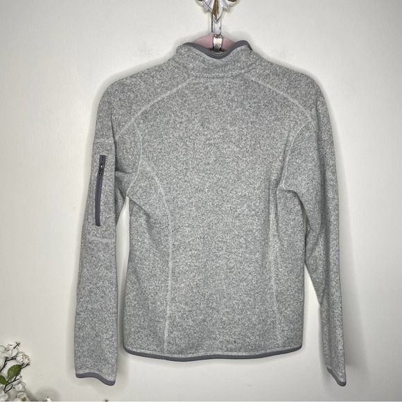 PATAGONIA Better Sweater 1/4 Zip Jacket Heathered Gray {3D1} - Picture 3 of 5